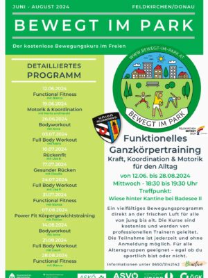 Bewegt im Park Programm 2024 Bewegt im Park Programm 2024