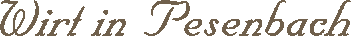 Wirt in Pesenbach